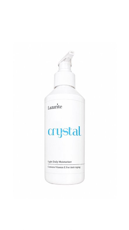LAZURITE CRYSTAL LIGHT DAILY MOISTURISER لازورايت مرطب الڤيتامين E للعناية بالبشرة